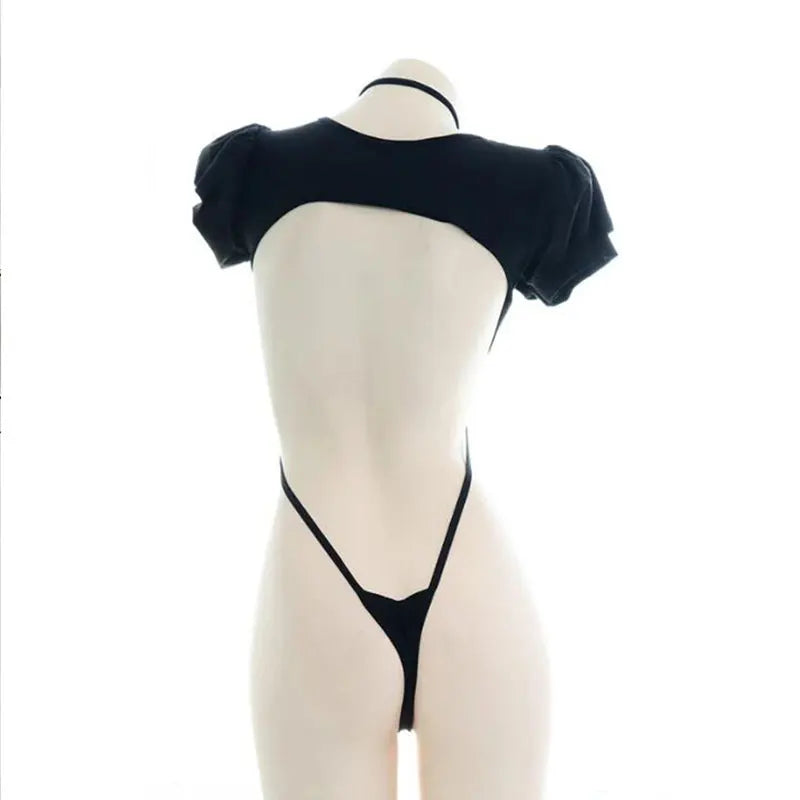 Personality Cross Chest Elastic Intimates Bra Underwear Set Sexy Intimates Hollow Erotic Lingerie Hanging Lenceria