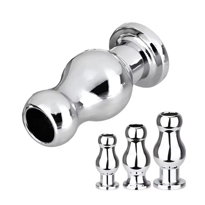 Metal Hollow Anal Plug Anul Butt Plugs Dilator for Women Vaginal Expander Douche Enema Sex Toys Man Sexy Adult Games Couple Sext
