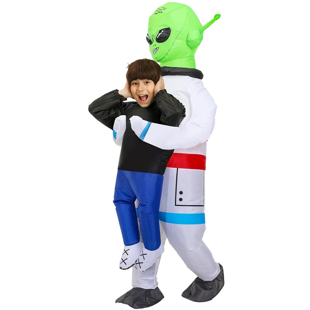 New Alien Inflatable Costume Anime Suits Dress Mascot Purim Halloween Christmas Party Cosplay Costumes for Kids Adult