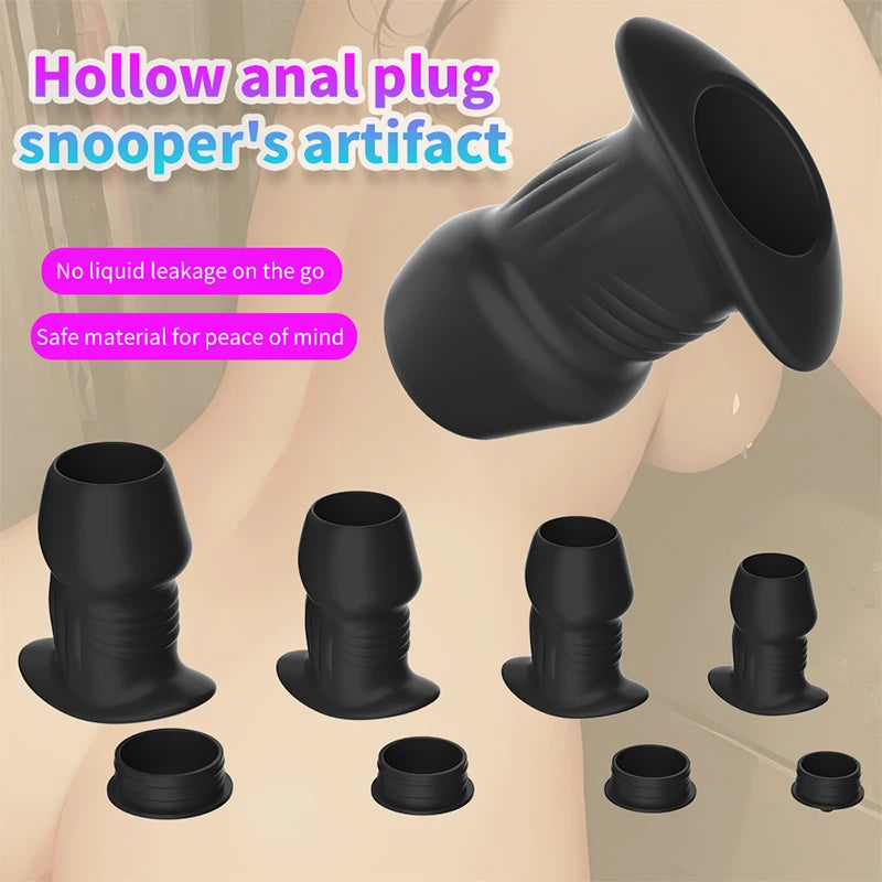 Hollow Anal Plug Butt Plug Anal Dilator Anus Expansion Prostate Massager Sex toys For Couple Vagina Anal Intimate Goods Sex Shop