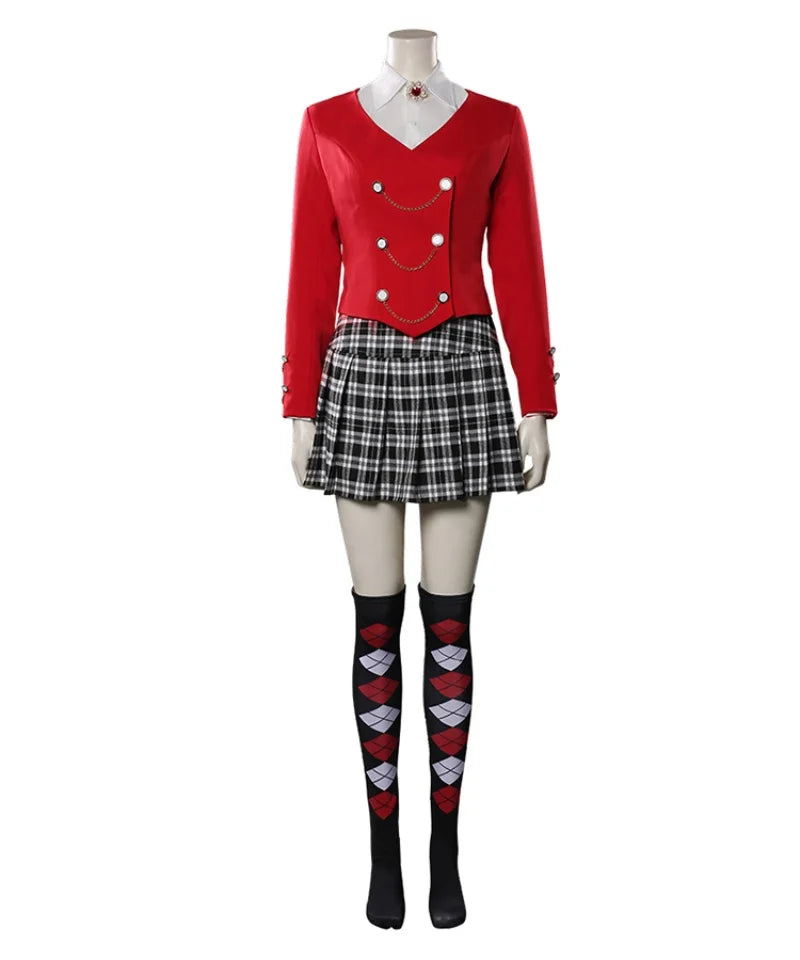 Women's Veronica Sawyer Cosplay Costume Outfits Halloween Heathers the Musical Costume Skirt Suit