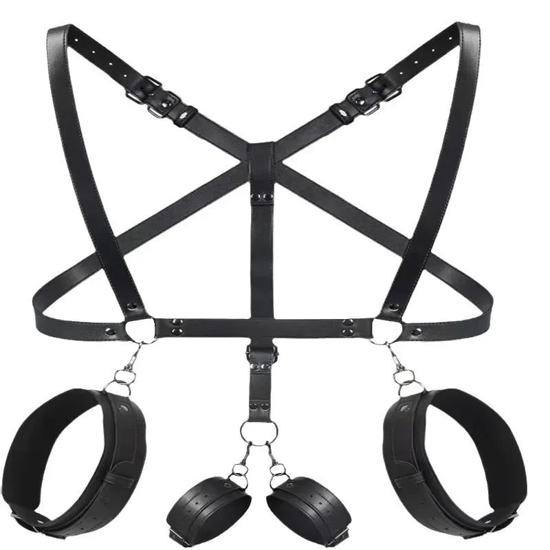 Bondage Kit BDSM Restraints Fetish Erotic Sex Toys Adjustable Handcuffs SM Restraint Wrist And Ankle Cuff Slave Fetish Adult Sex