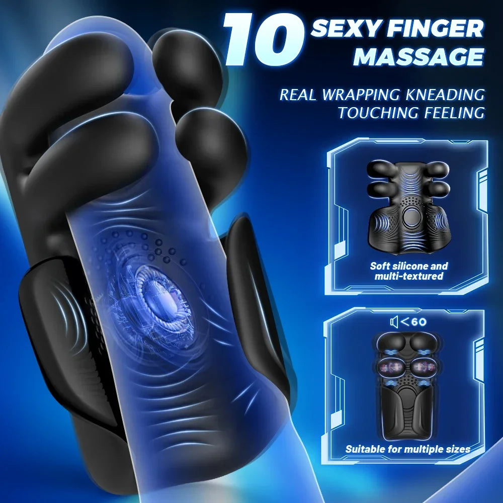 Vibrator For Men Tapping Flapping Glans Massager Sex Machine Penis Delay Trainer Automatic Male Masturbator Sex Toys for Adult