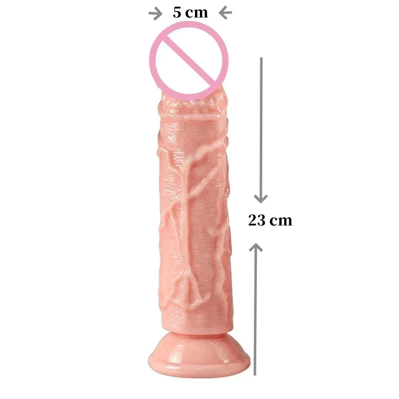 Big Dildo 19-26CM Adult Sex Products No Vibrator Soft Big Dildo Sexy Toys Anal Plug Women Sex Toy Penis Suction Cup Buttplug