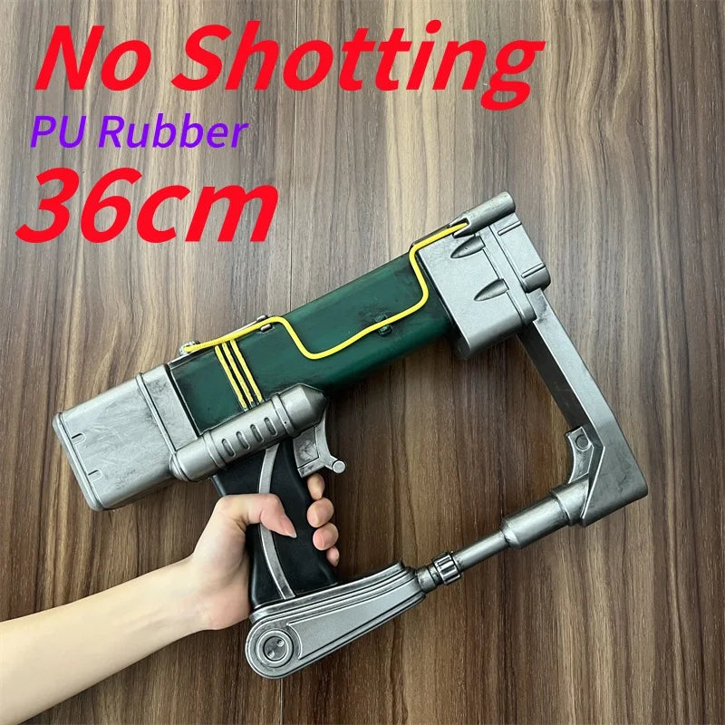 Revolver Guns Model Prop No Shotting Weapons Cosplay Laser Rifle Gun Safety PU Rubber Halloween Gift Toys