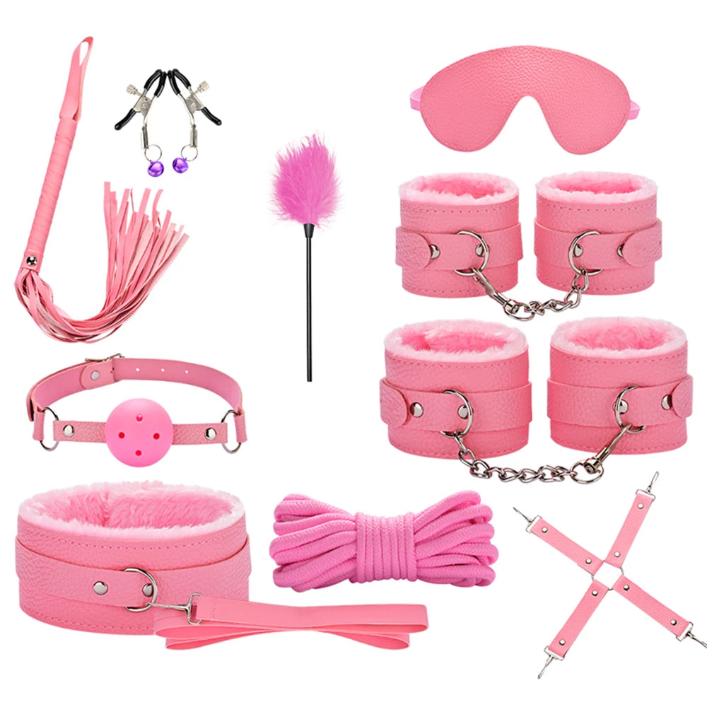 Sex Toys for Women BDSM Sexual Couples Kit Erotic Accessories Handcuffs for Session Anal Plug Sex Game Adult Sexy Toys Sexyshop