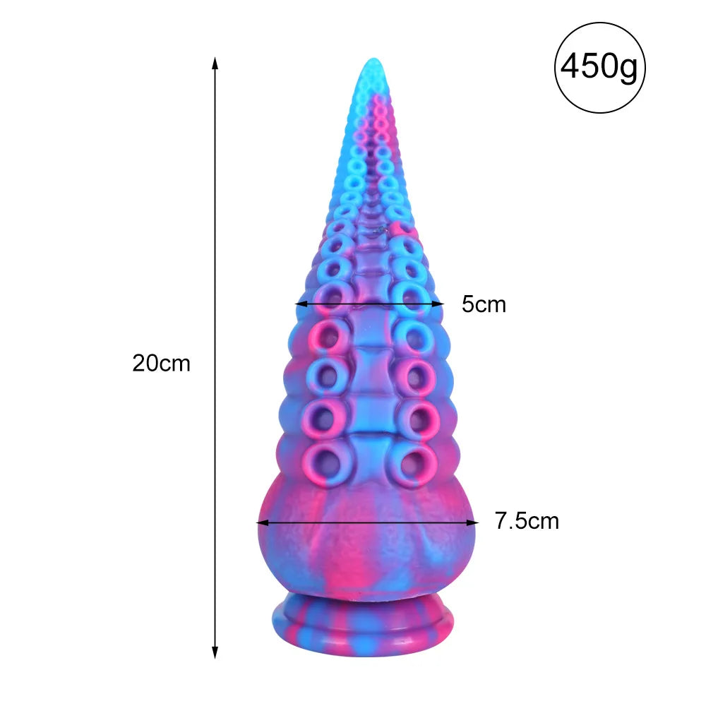 Dildo Female Homosexual Giant Anal Toy Cup Octopus Tentacle Tentacle Artificial Penis Animal Dildo Sex Toys for Adults Anal Plug
