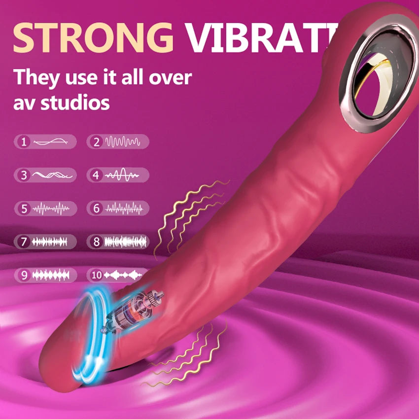 Dildos Vibrator Silicone Realistic Big Penis Anal Plug G-spot Sex Toy Powerful Massager For Women Clitoris Stimulator Adults 18+