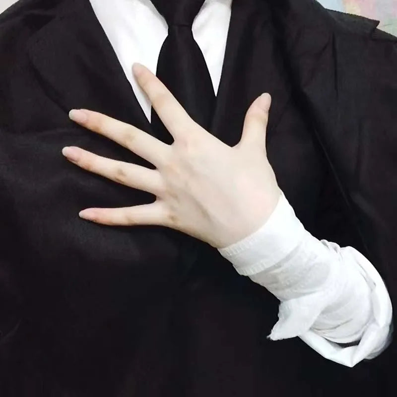 Dazai Cosplay Costume Black Trench Jacket Pants Gloves bandage Dazai Osamu Outfits Uniform Halloween Kostum For Anime Comic Con