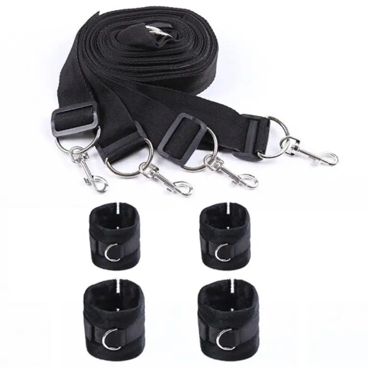 Sex Toys Bandage SM Restraint Bed Bondage Handcuffs Ankle Cuffs Adult Games Set Erotic Accessories Sex Toys for Women Men Couple