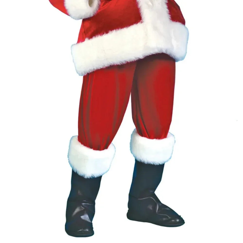 Santa Claus Cosplay Costume Christmas New Year Men Costumes Deluxe Classic Adults Set Halloween Carnival Party RolePlay Suits
