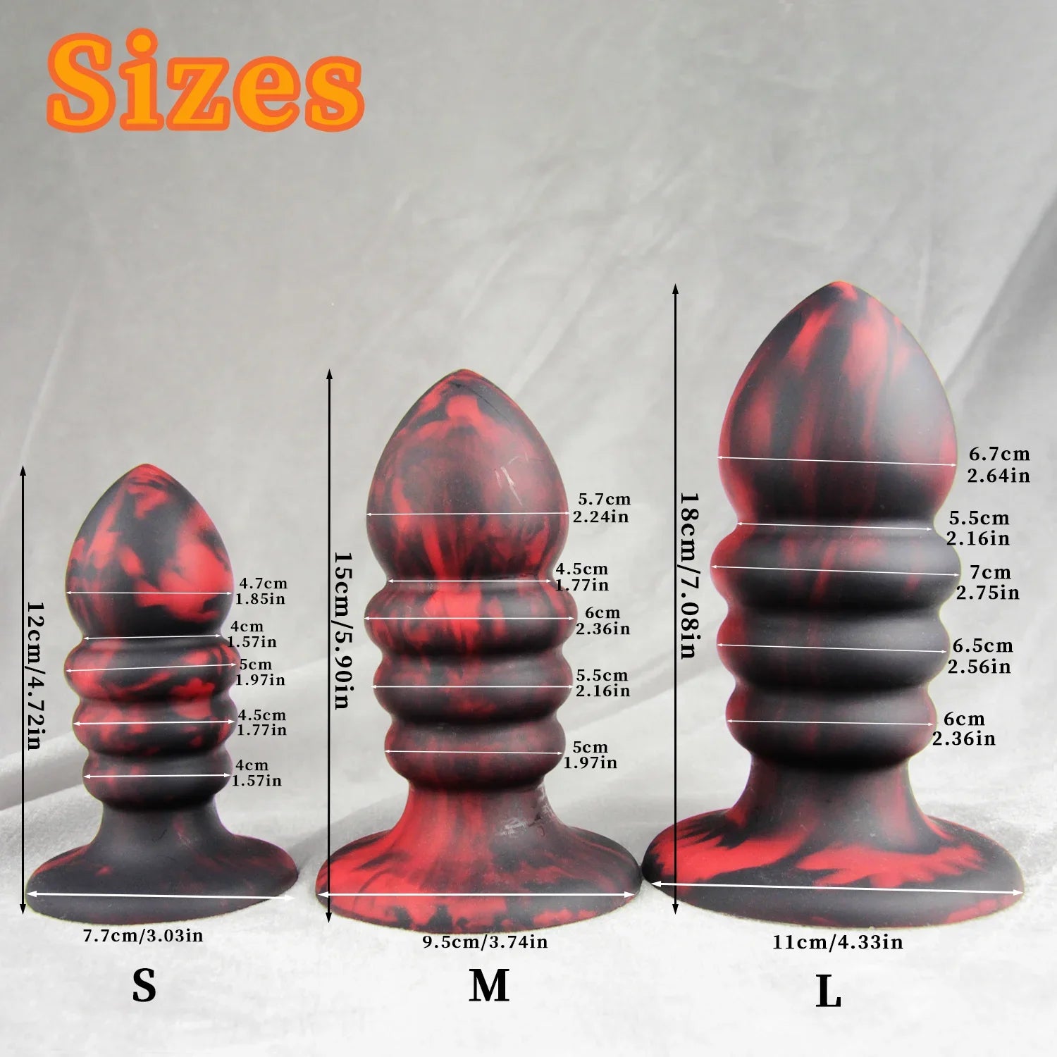 Big Anal plug safe Silicone Dildo anal butt plugs G spot stimulation Anal dildos with suction cup adults sex toys for men/women