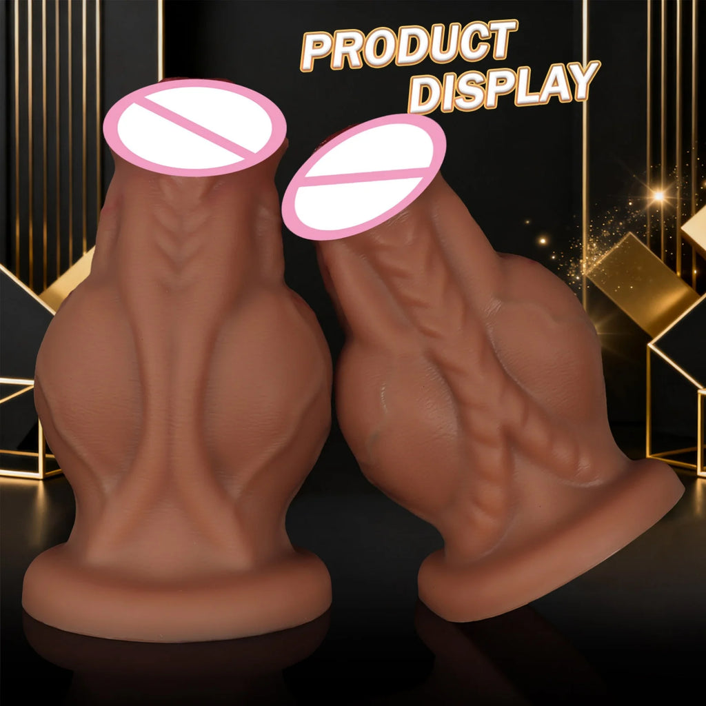 Huge Monster Dildo Knot Dildo Big Penis Sex Toys Women Gay Silicone Suction Cup Dilator Anal Adult Products Vagina Stimulation