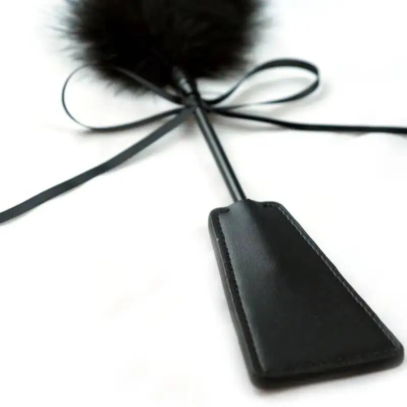BDSM Feather Tickling Bondage Erotic Punishment Fetish Leather Spanking Paddle Play Whip Sex Toys Couple Woman Lover