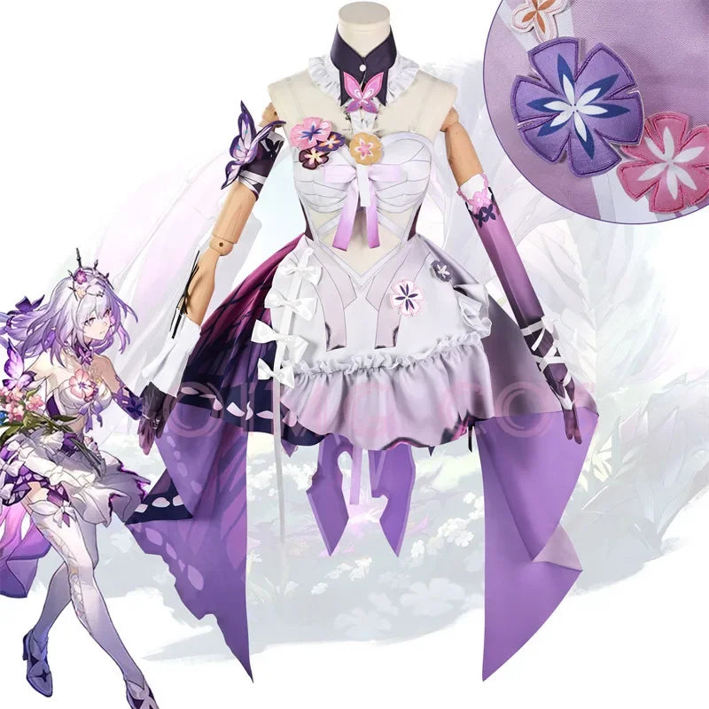 Castorice Cosplay Costume Honkai Star Rail Carnival Uniform Wig Halloween Costumes Anime Men Game