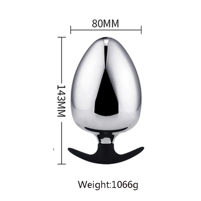 Extra Big Diameter Dilatador Anal Expander Metal Buttplug Adult Sex Toys Masturbator Large Anal Plug G Spot Butt Plugs for Women