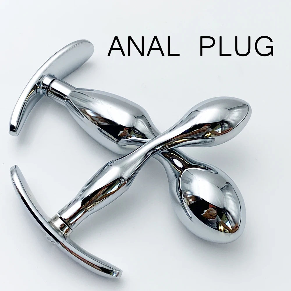 Metal Anchor Base Anal Plug Anchor Base Outdoor Butt Plug Dildos Vaginal Plug Anal Expansion Couple Masturbating Adult Sex Toys