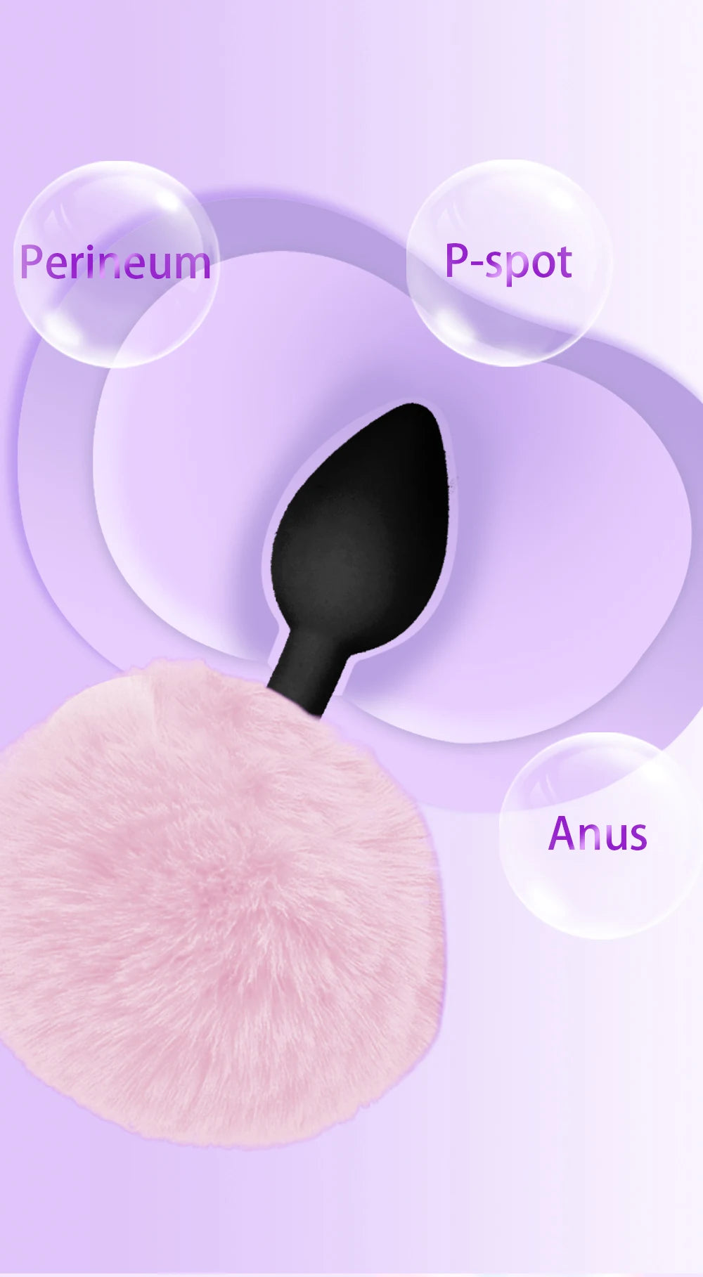Anal Plug Sexy Fox Tail Vaginal Plug  Anal Vibrator Dildo Masturbation Men Prostate Massager Female Masturbator Anal Masturbatin