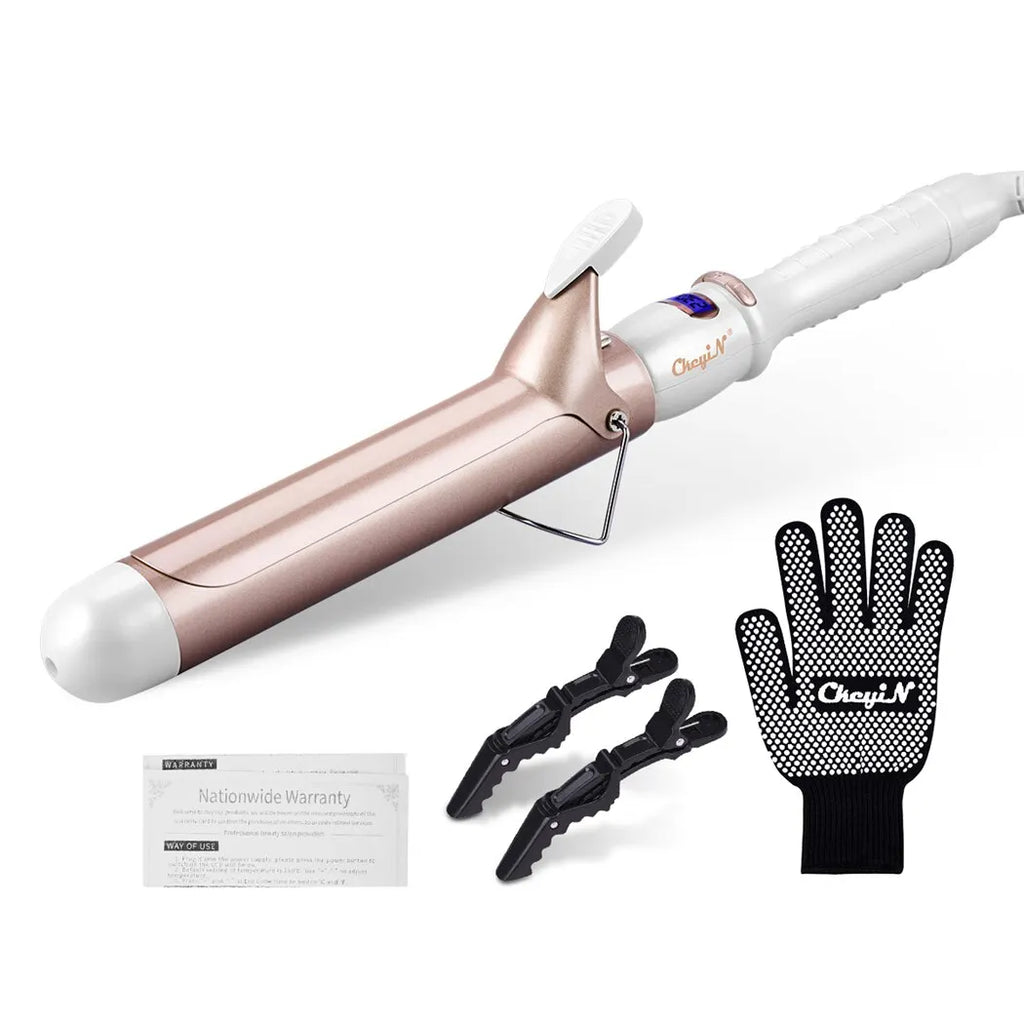 32mm 38mm Electric Hair Curler for Women Professional Ceramic Curling Iron Adjustable Temperature Hair Styling Tool