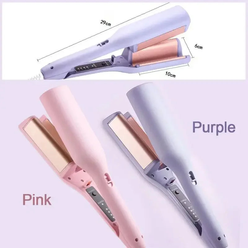 32mm French Hair Curler Wave Professional Egg Roll Hair Curling Iron Corrugated Wavy Styler Fast Heating Volumizing Styling Tool
