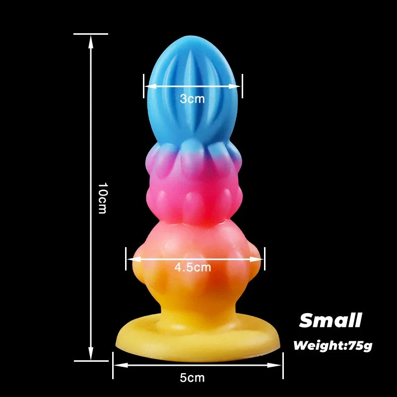 Huge Dragon Monster Dildo Penis Anal Plug Colorful Sex Toy Adult G/P Spot Stimulator Vaginal/Anus Massage Butt for Women Men