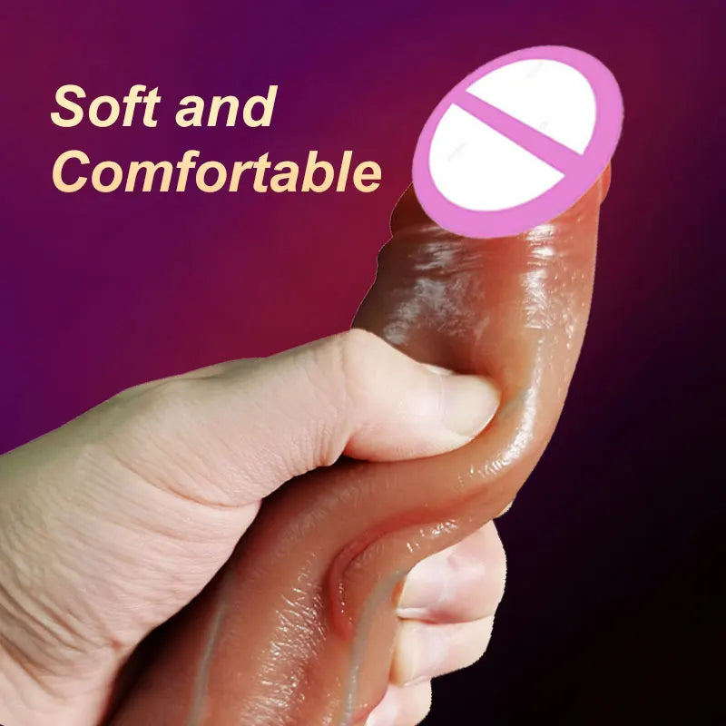 Realistic Dildo Vibrator Penis Telescopic Massager vibrating female Remote Control Masturbation Big Penis with Suction Cup