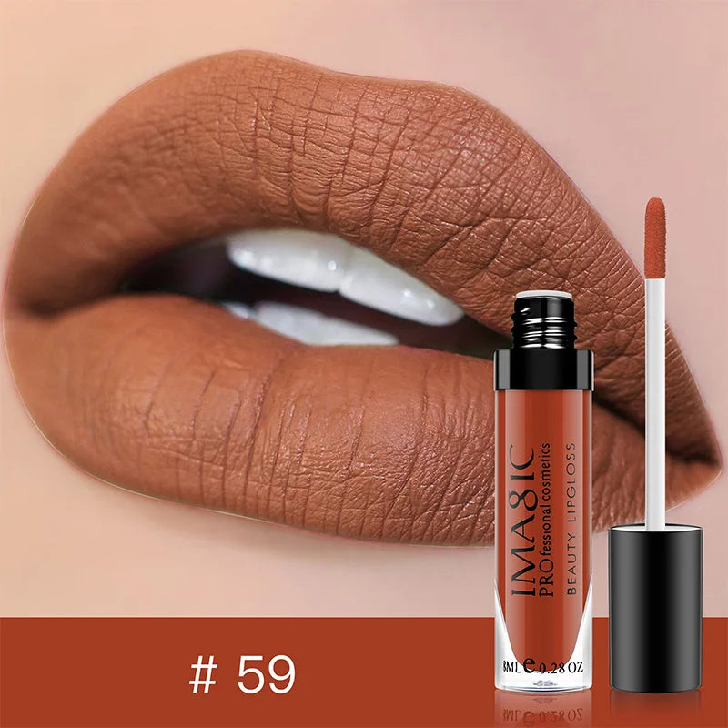 IMAGIC matte 28 color Sexy Matte Lipstick lipgloss Waterproof Long Lasting Gloss Beauty makeup lip gloss fashion lip