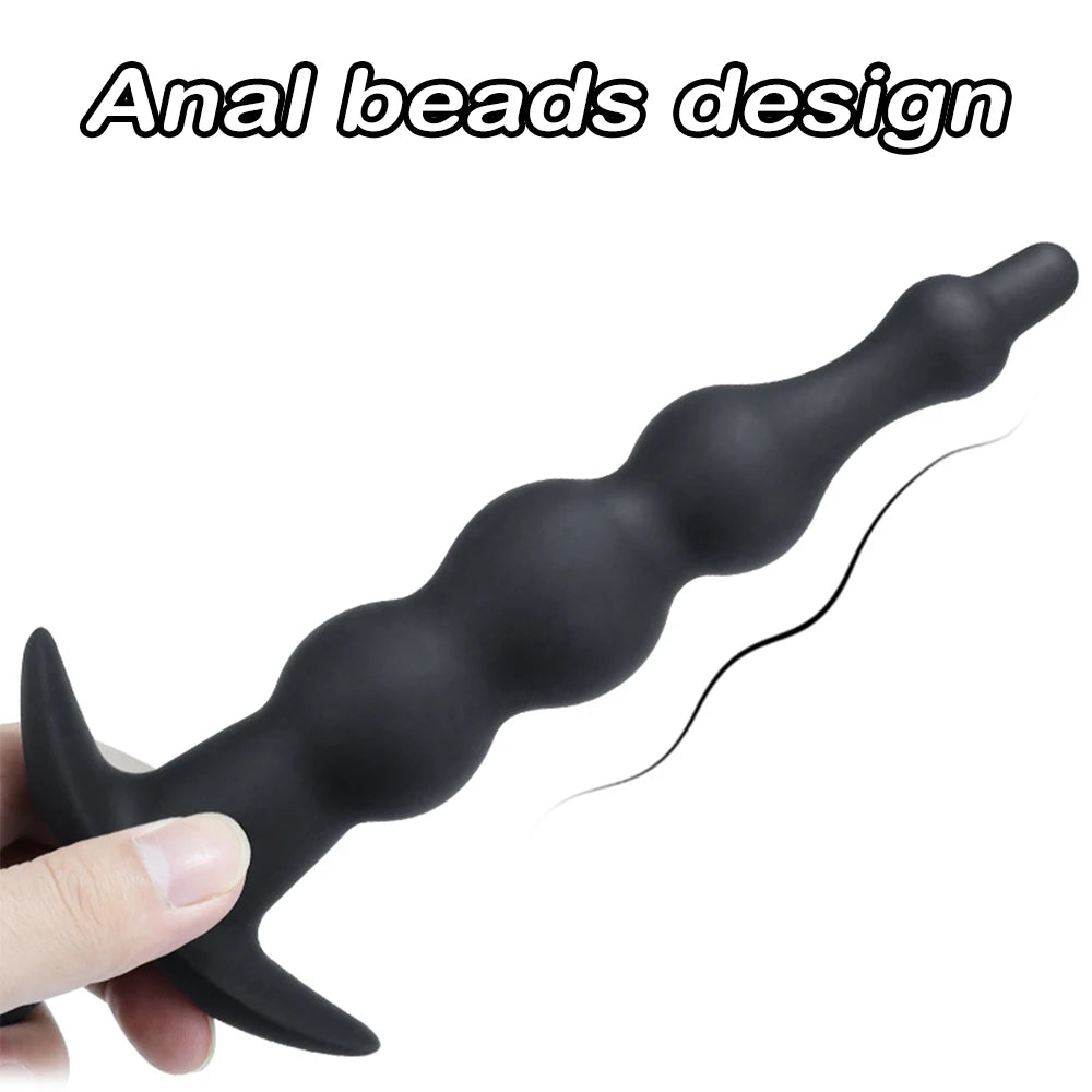 Anal Plug Vibrator Inflatable Pull Beads Vaginal Butt Anal Dilator Prostate Massager Stimulator Adult Sex Toys for Couples
