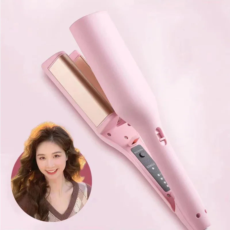 32mm French Hair Curler Wave Professional Egg Roll Hair Curling Iron Corrugated Wavy Styler Fast Heating Volumizing Styling Tool