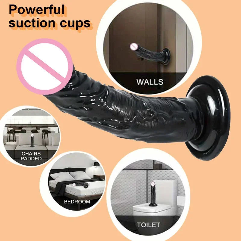 Realistic Dildo With Suction Cup Huge Jelly Fake Dick Big Penis Dildos Sex Toy for Woman Plug Adult Erotic Men Anal Butt WONGRUO