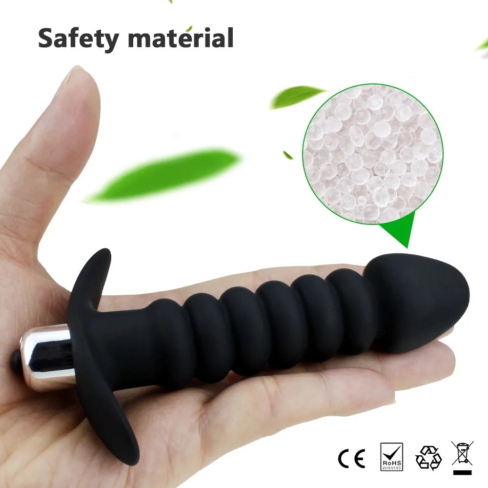 Anal Beads Butt Plug Vibrator Anal Plug Toy Strapon Dildo Male Prostate Massager Silicone Anal Sex Toys For Gays/Couple Men