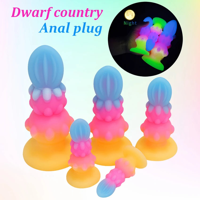 Anal Butt Plug Dildo Vaginal Plug Prostate Massager Analsex Masturbation Adult Cute Soft Colourful Sex Toy For Women Men Product