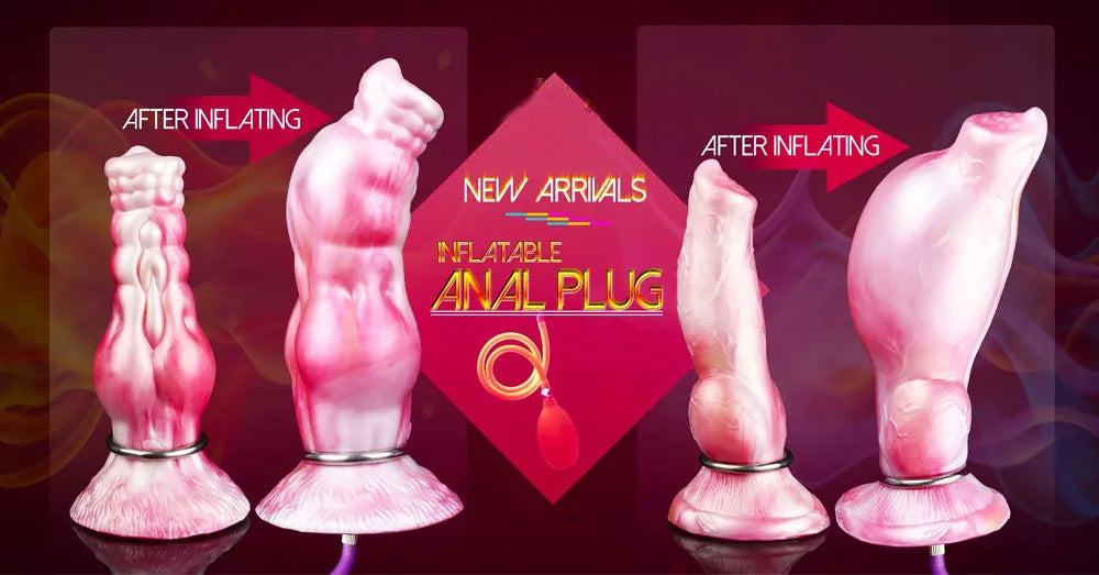 YOCY Scorpion Tail Design Inflatable Anal Plug With Sucker Monster Dildo Vagina Massager Butt Sex Toys For Adult Masturbator