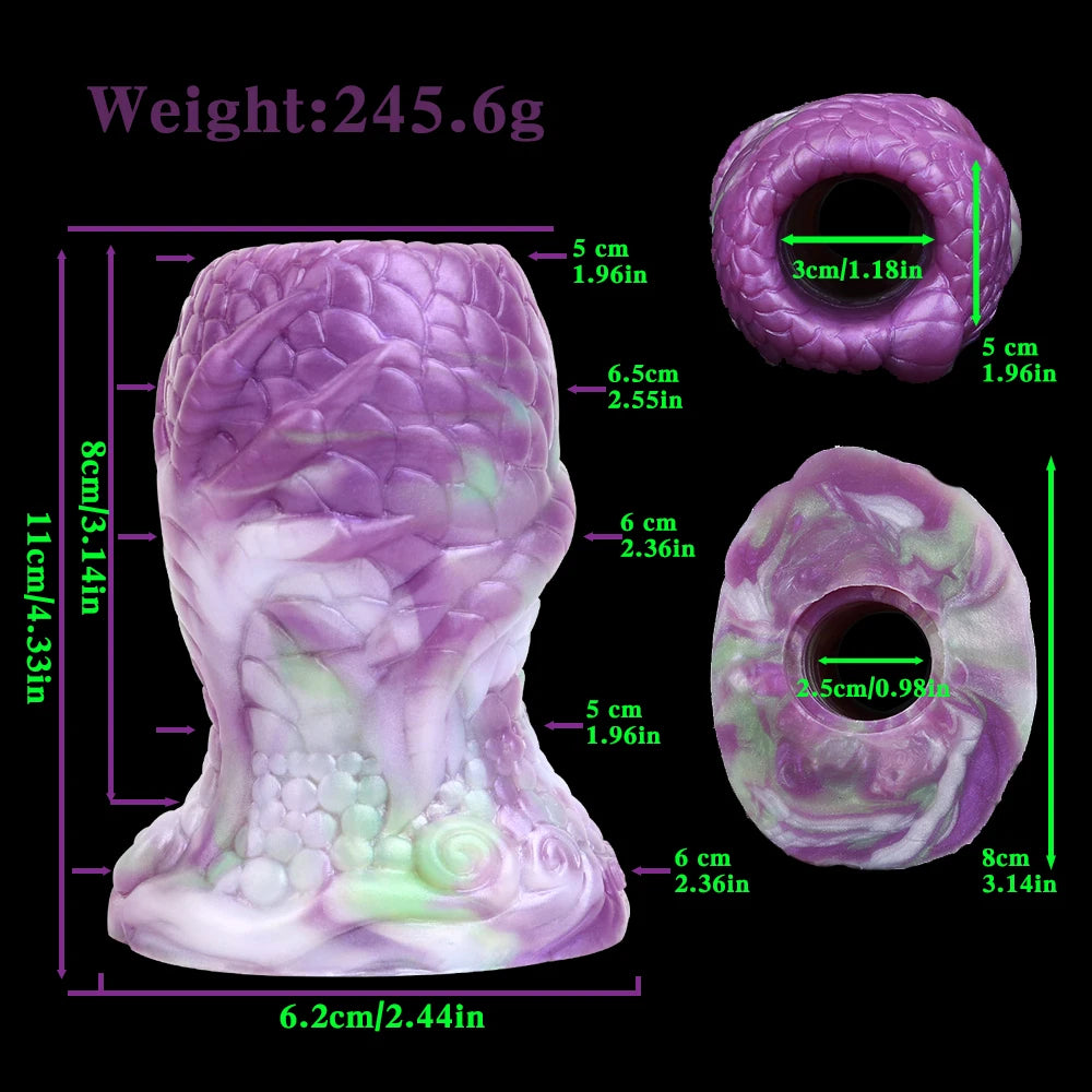 LUUK Anal Plug for Comfortable Silicone Butt Plug Hollow Anal Beads Prostate Massager Anal Sex Toys for Men and Women