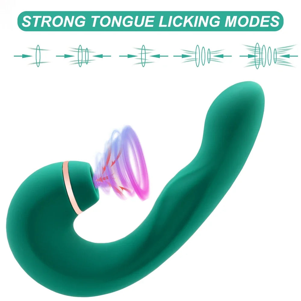 Sex Toys for Women 3 In 1 Flapping Sucking Vibrator Female Vagina Sucker Clitoris Stimulator Oral Dildo Erotic Adult Products