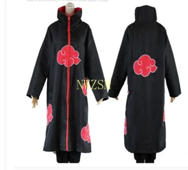 Hot Sale Anime Naruto Akatsuki /Uchiha Itachi Cosplay Halloween Christmas Party Costume Cloak Cape costume