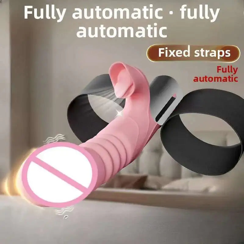 Women Sex Bondage Toys Leather Orgasm Belt For Magic Wand Secure Female Massage Chastity Harness Leg Strap Juguetes Sexuales