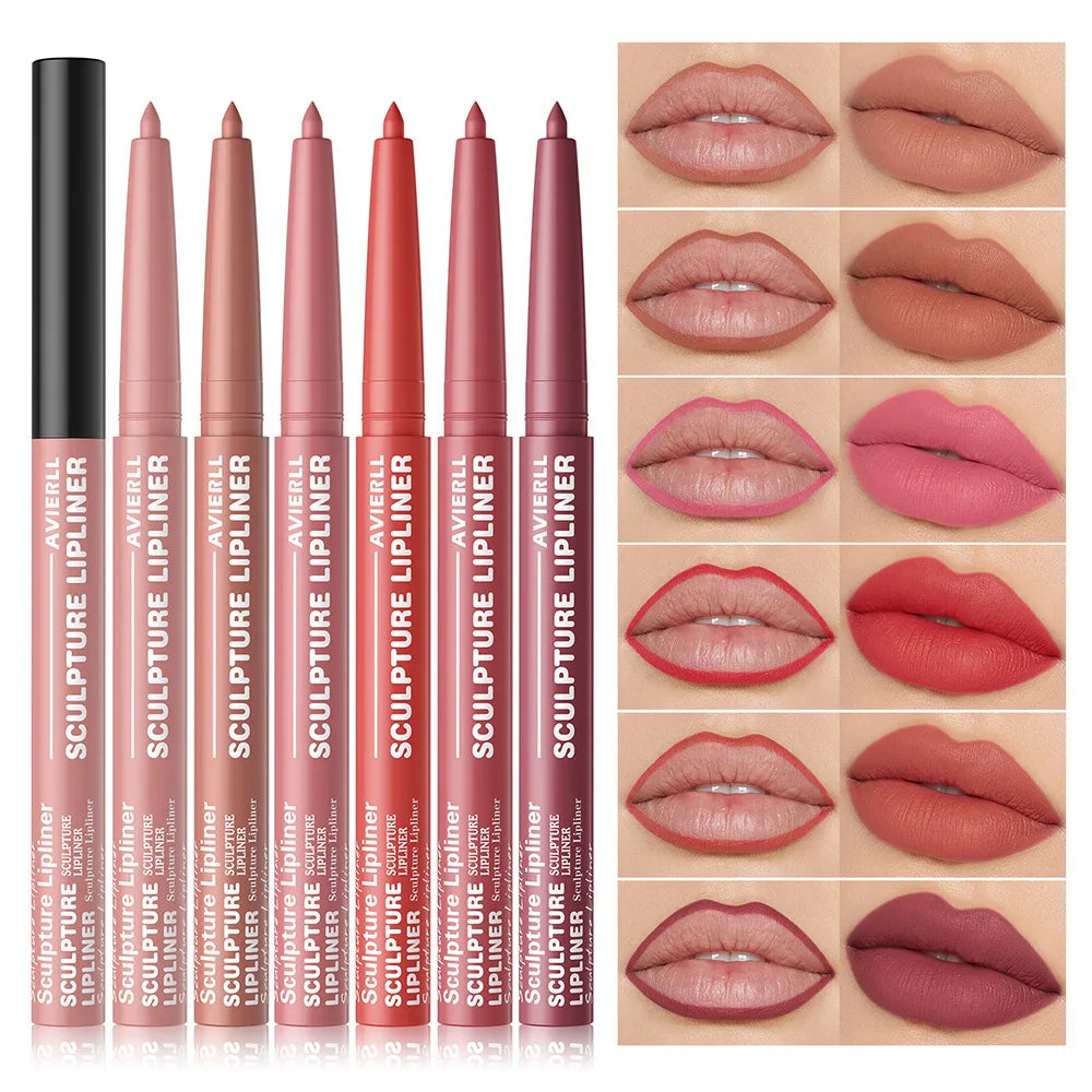 12 Colors Waterproof Lipliner Pencil Soft Mist Smooth Matte Lipliner Lipstick Pen Sexy Red Lip Contouring Lips Makeup Cosmetics