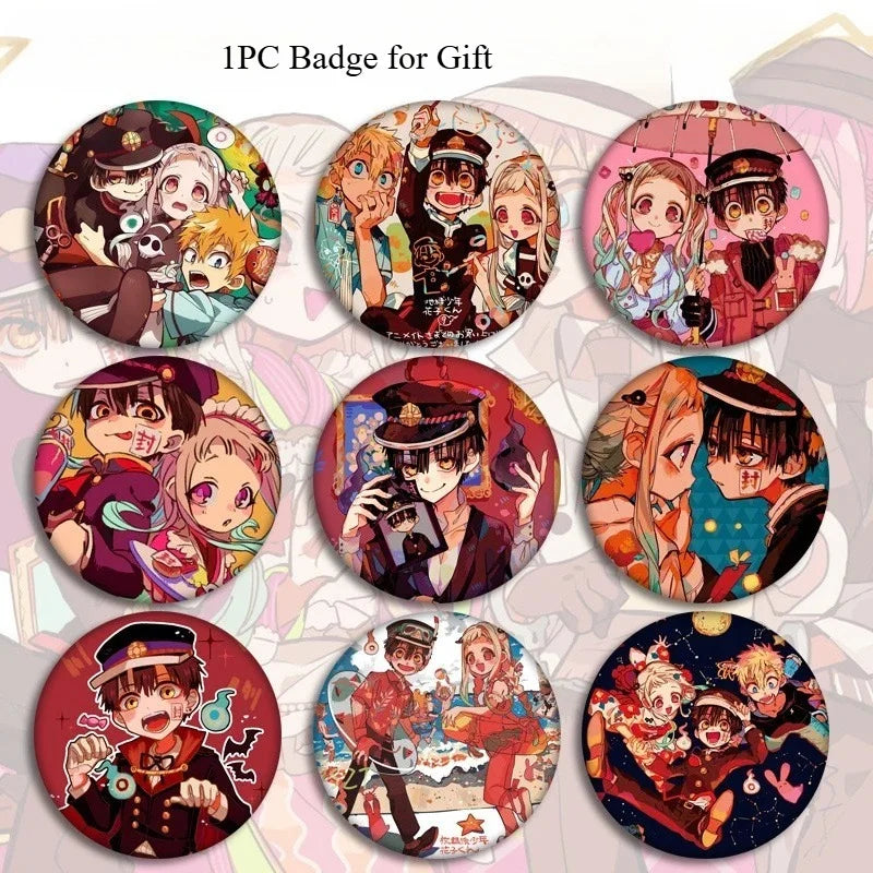 Hanako Cosplay Costume Anime Toilet-Bound Hanako-Kun Cos Clothes Cool Outfit Uniform Hat Black Wig Cape for Carnival Party