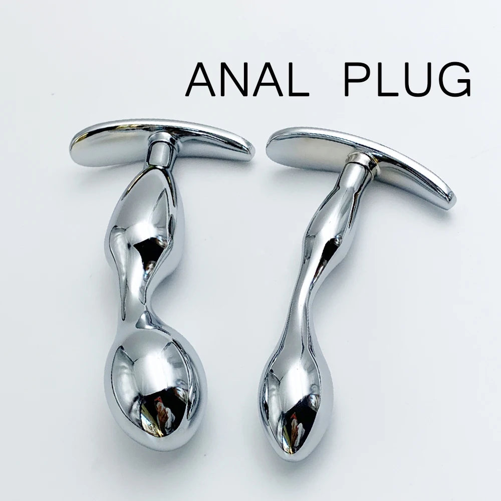 Metal Anchor Base Anal Plug Anchor Base Outdoor Butt Plug Dildos Vaginal Plug Anal Expansion Couple Masturbating Adult Sex Toys