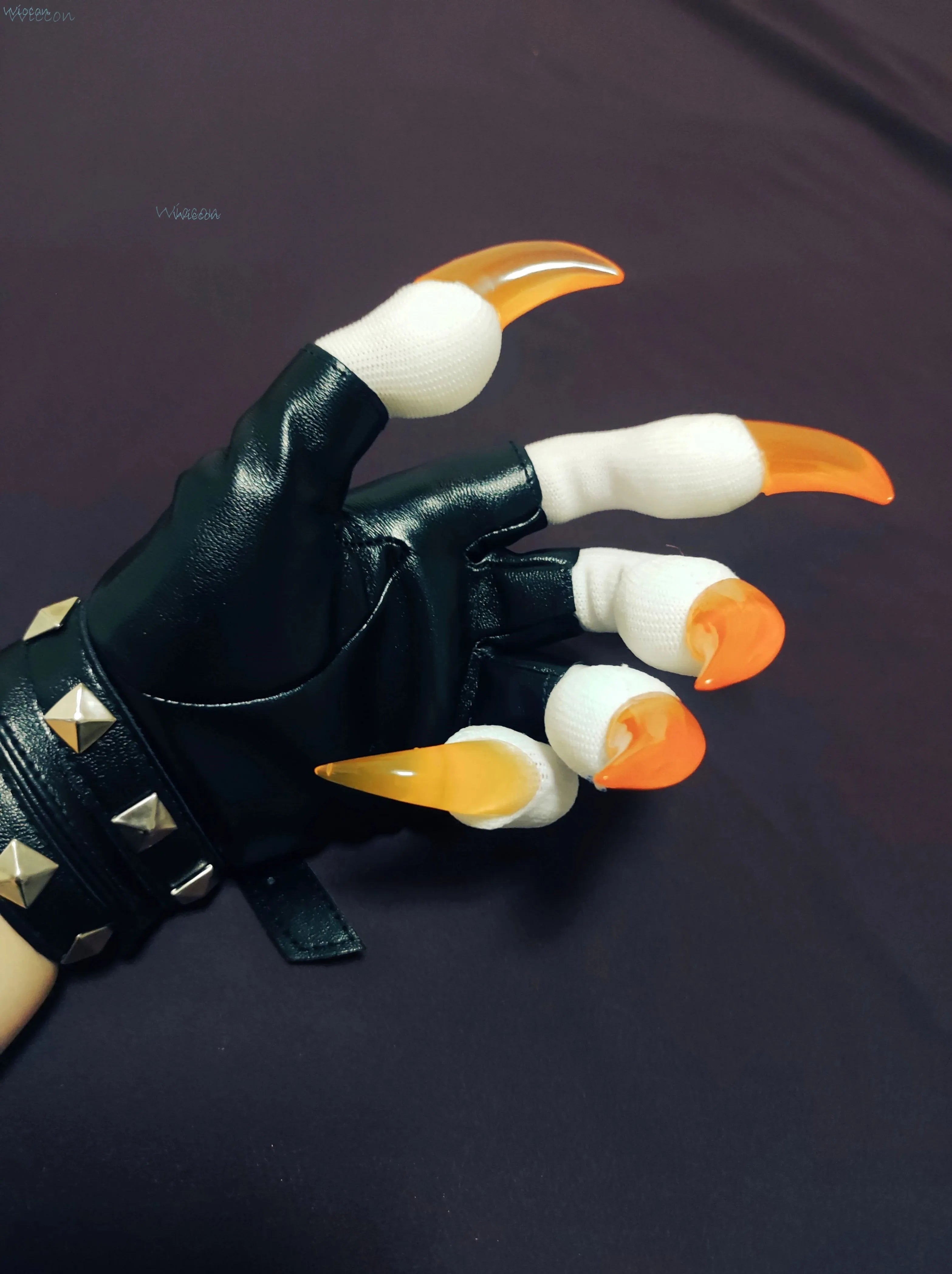 Furry Gloves Kig Fursuit Paws Kigurumi Cosplay Plush Gloves& Handwear Summer Gloves Claw Black White Multicolor Claw Furry Suit