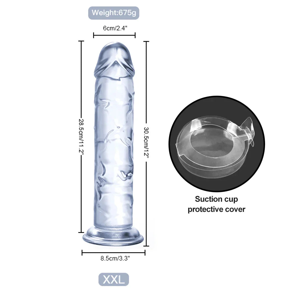 Realistic Jelly Dildo 6 Sizes Erotic Anal Sex Toys for Women Gay Soft Clitoris Vaginal Masturbators Penis Suction Cup Big Dick