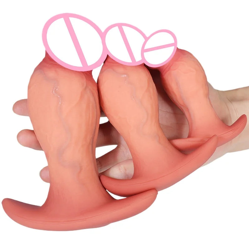 Huge Realistic Dildo Sex Toys G-Spot Anal Plug Butt Plug Dildo Premium Silicone Prostate Massager Anal Training for women men