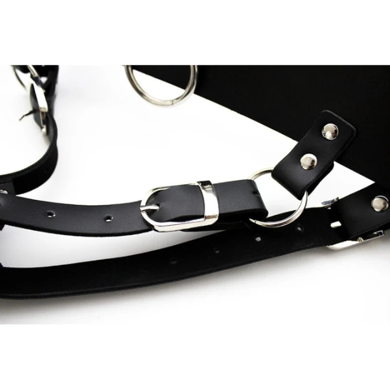 Women Chastity Pants Sexy Lingerie Panties Harness Leather Thong Underwear Bdsm Bondage Restraint Erotic Sex Toys for Women