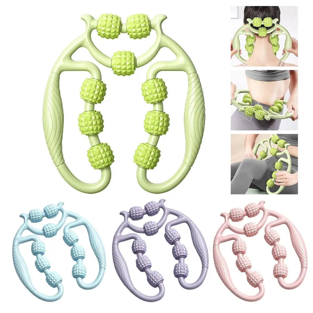 9 Rollers Leg Massage Roller Deep Tissue Massage Roller Soreness Relief Massage Roller Arm Muscle Relax Leg Beauty Rollers