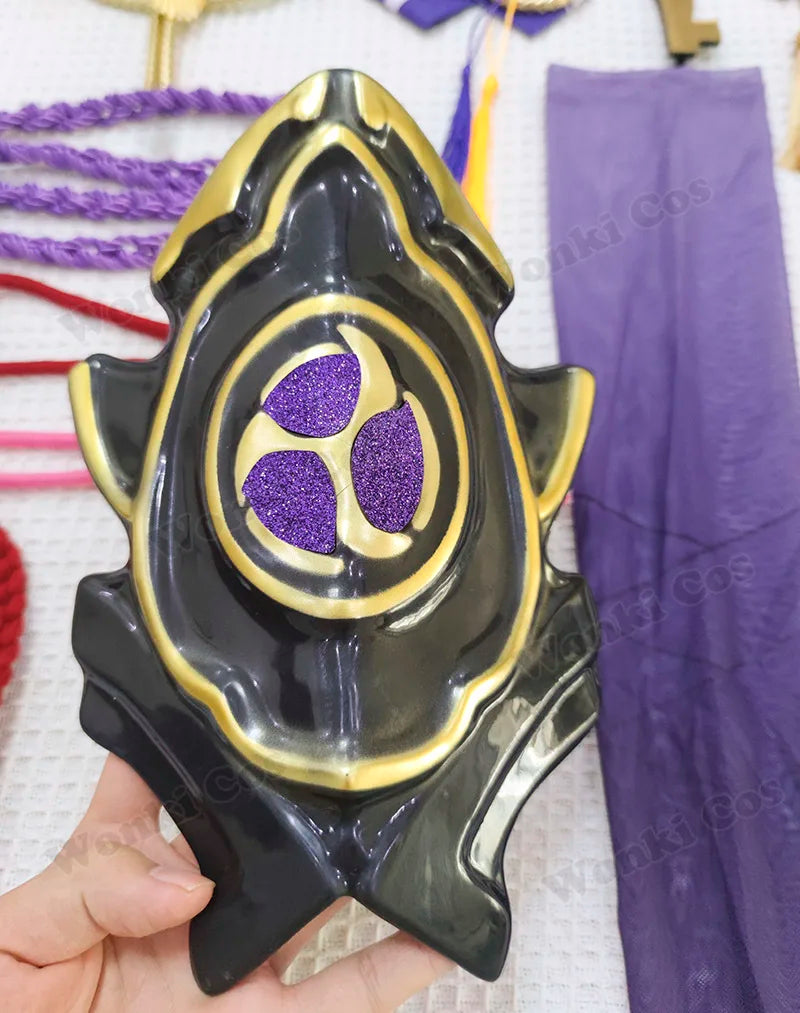 High Quality Raiden Shogun Cosplay Costume Wig Hair Game Impact Raiden Shougun Costumes Wig Set for Women Party Outfits