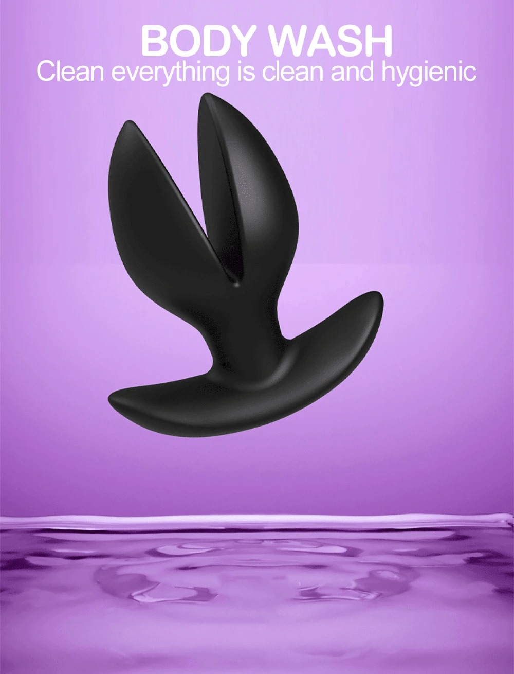 Inflatable Anal Plug Flower-Shape Detachable Women Butt Plug for Outdoor Wear, Anus Dilator Expander, Prostate Massager for Men