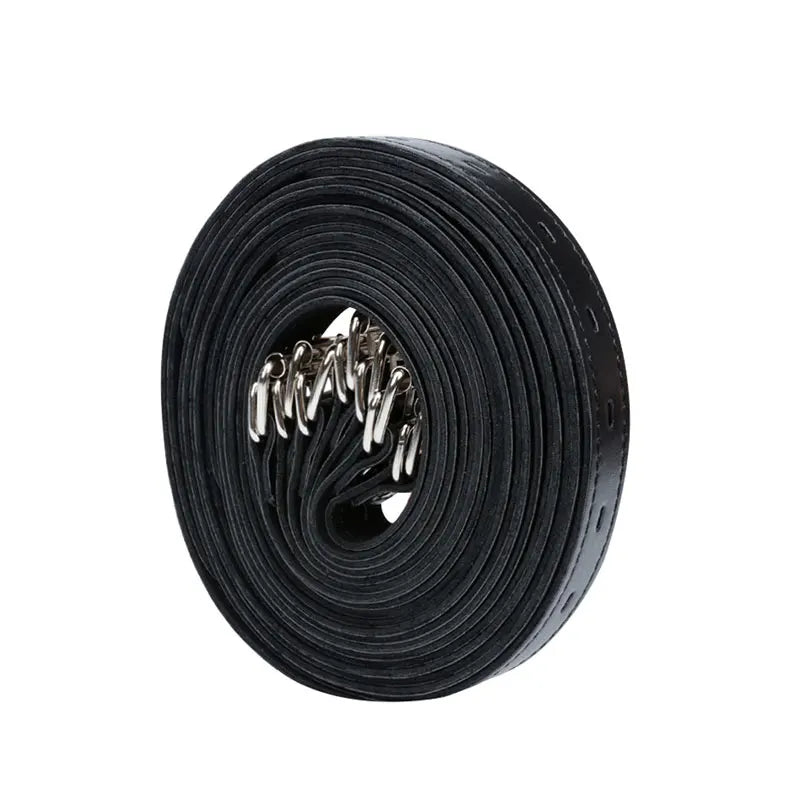 7PCS/Set Sexy Women Bdsm Adjustable Leather Fetish Restraints Bondage Belt Harness Strap Bondage Rope Adult Sex Toys For Couples