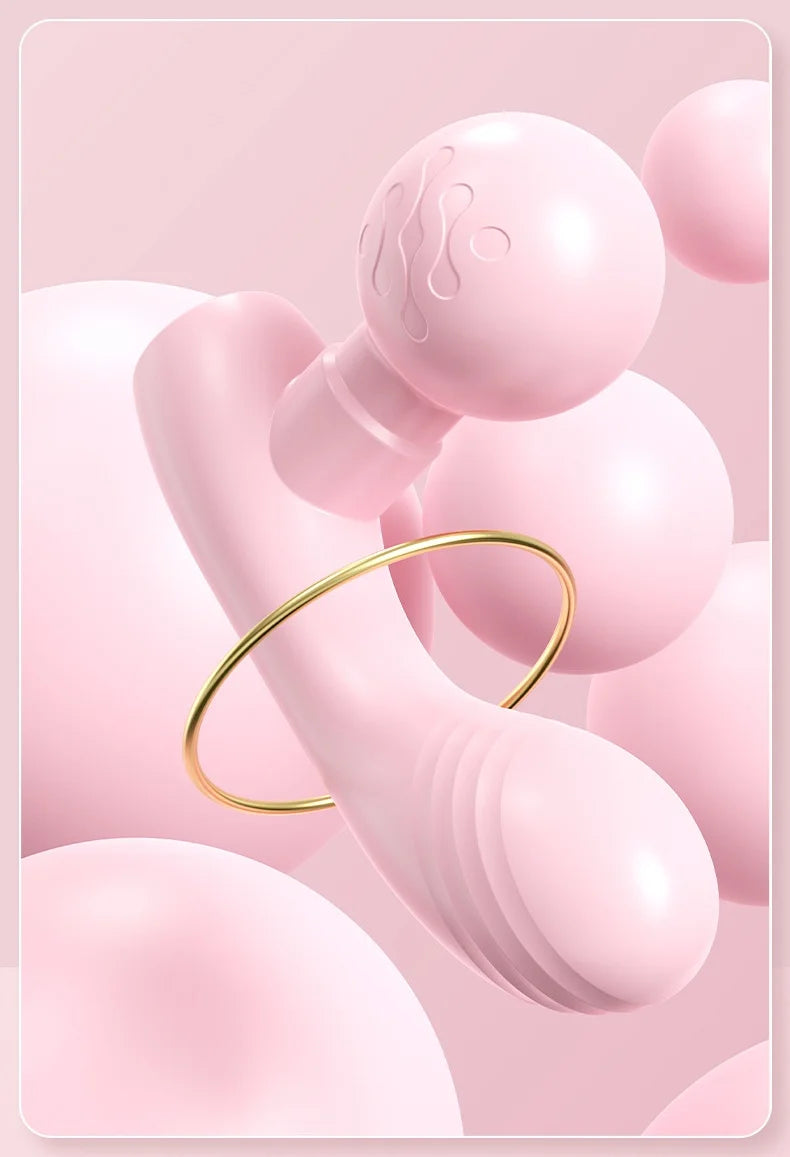 Sensual Dual-Headed Massager, Dual-Motor Vibrating Fascia Gun, Portable Rechargeable Muscle Relaxation Massager