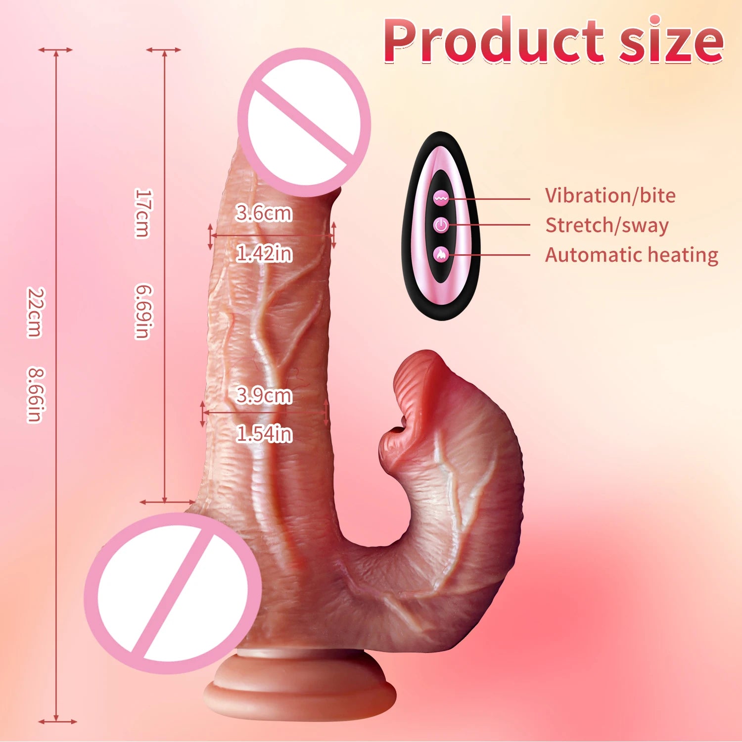 Realistic Thrusting Dildo for Women Licking Vibrator Clit G-Spot Stimulation Remote Control Adult Sex Toys Anal Masturbators